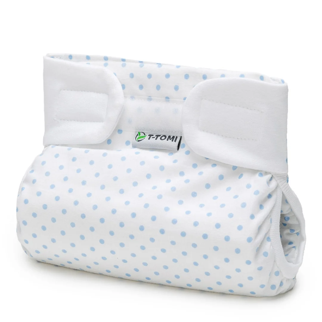 Ortopedické abdukčné nohavičky T-TOMI - suchý zips Modré bodky (5-9 kg)