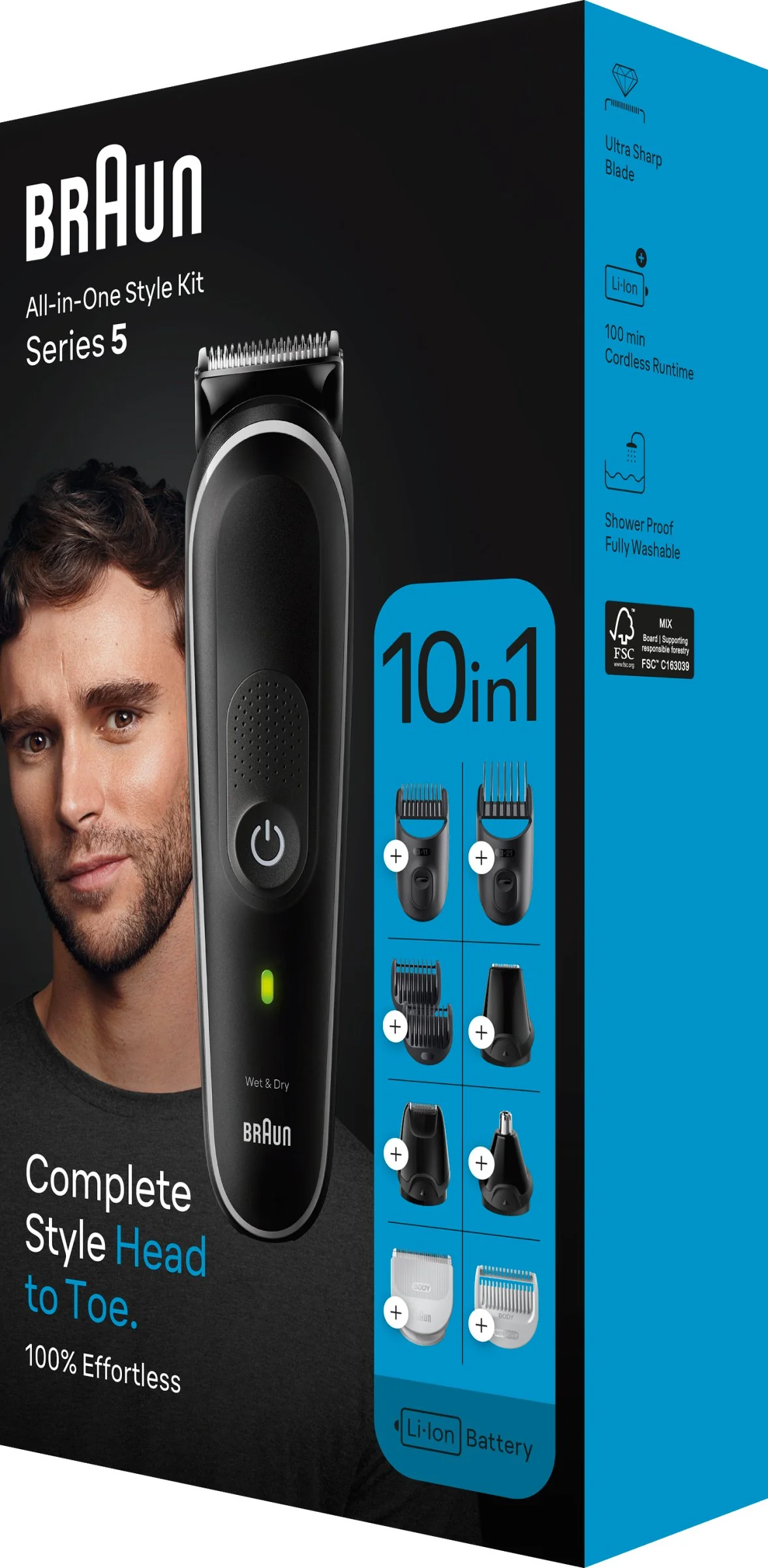 BRAUN MGK 5440 Black 1×1 ks, Multifunkčný zastrihávač