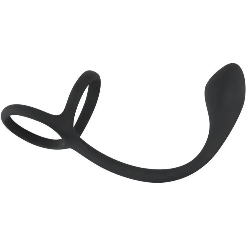 Análny kolík s erekčnými krúžkami Ball Ring&Plug 22,5 cm