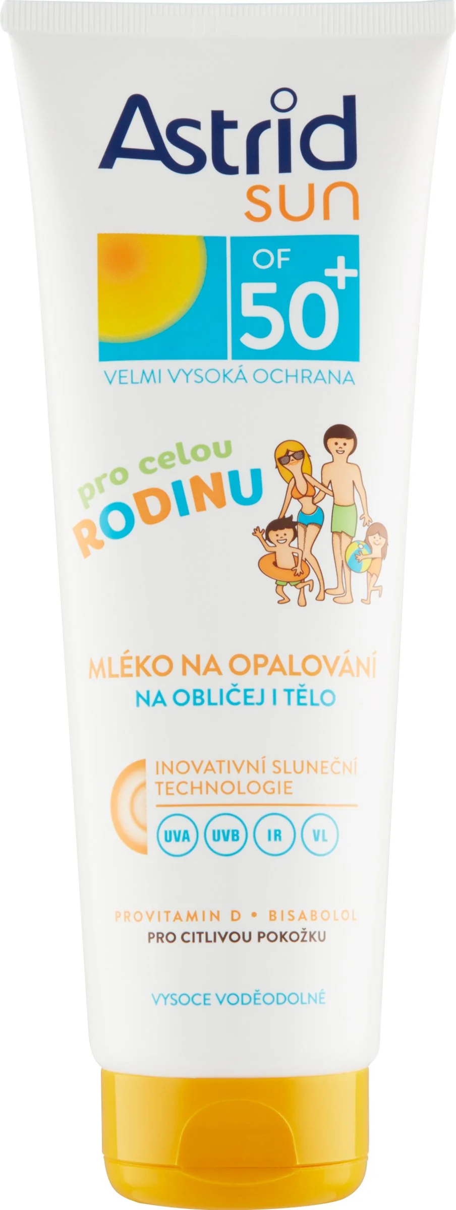 ASTRID SUN Rodinné mlieko na opaľovanie OF 50+ 1x250 ml