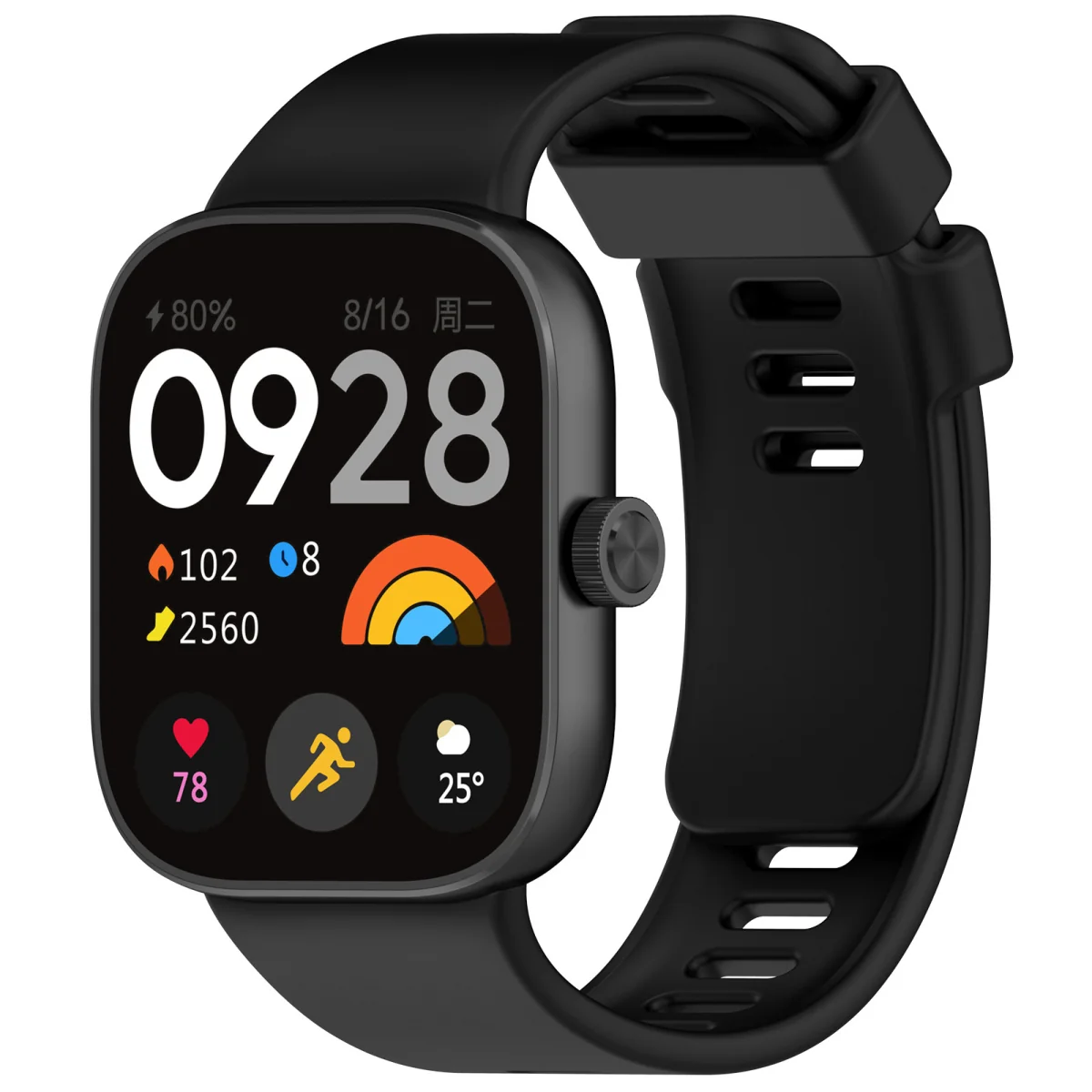 BStrap Silicone remienok na Xiaomi Redmi Watch 4 black