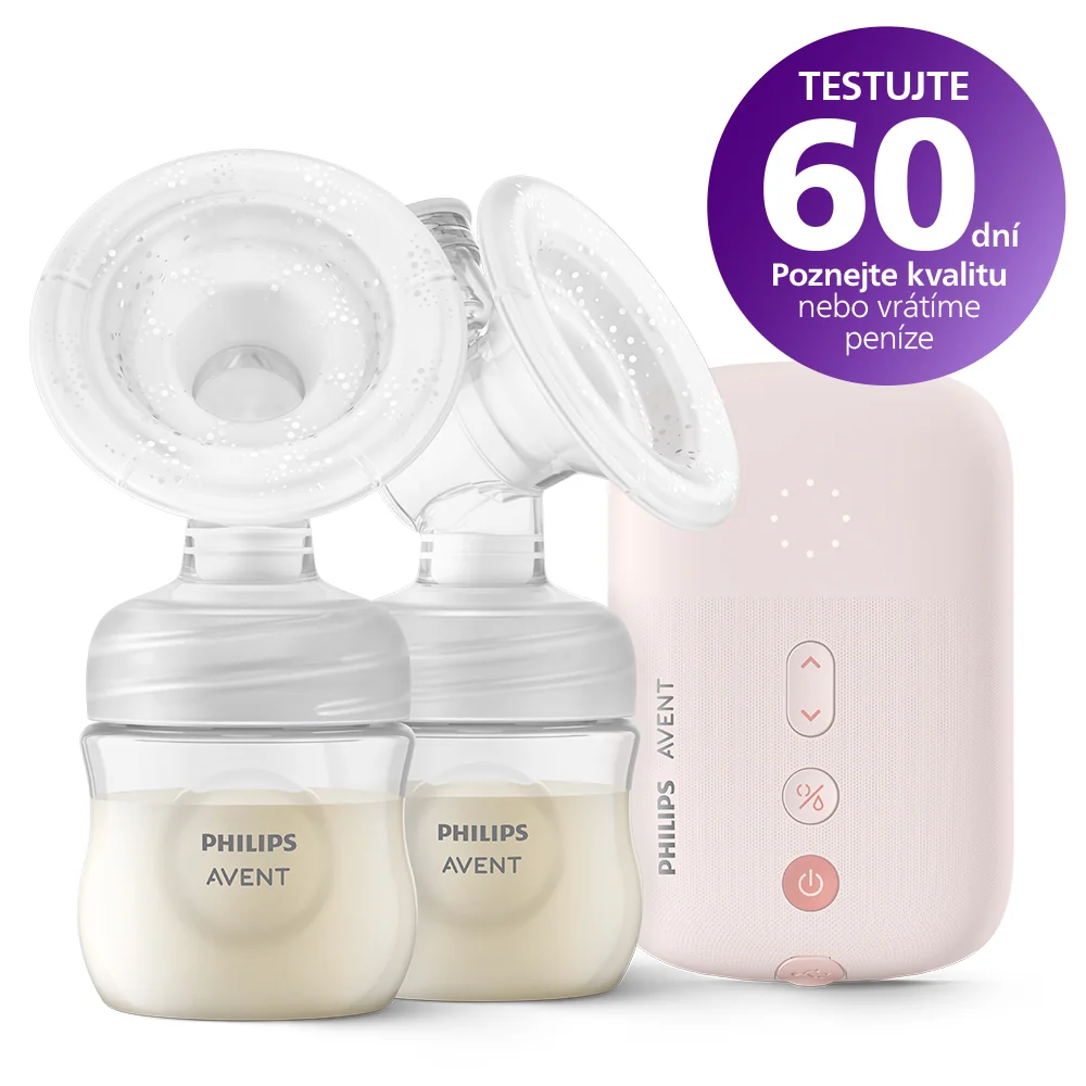 AVENT ODSAVACKA MLIEKA ELEKTRICKA DUO SCF397/31 SADA 1×1 ks, odsávačka mlieka