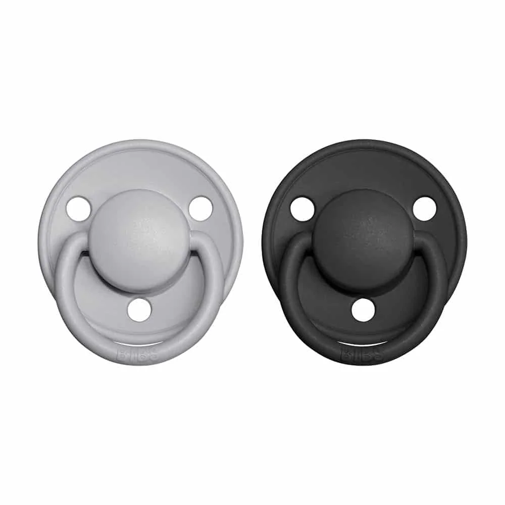 BIBS De Lux cumlíky z prírodného kaučuku 2ks veľkosť 2 - Cloud / Black