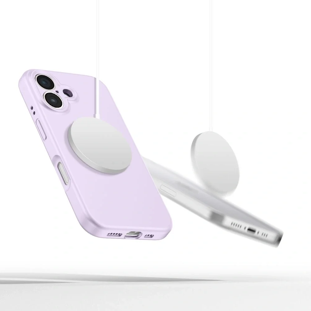 Tech-Protect Liquid Silicone MagSafe kryt na iPhone 16e, fialový