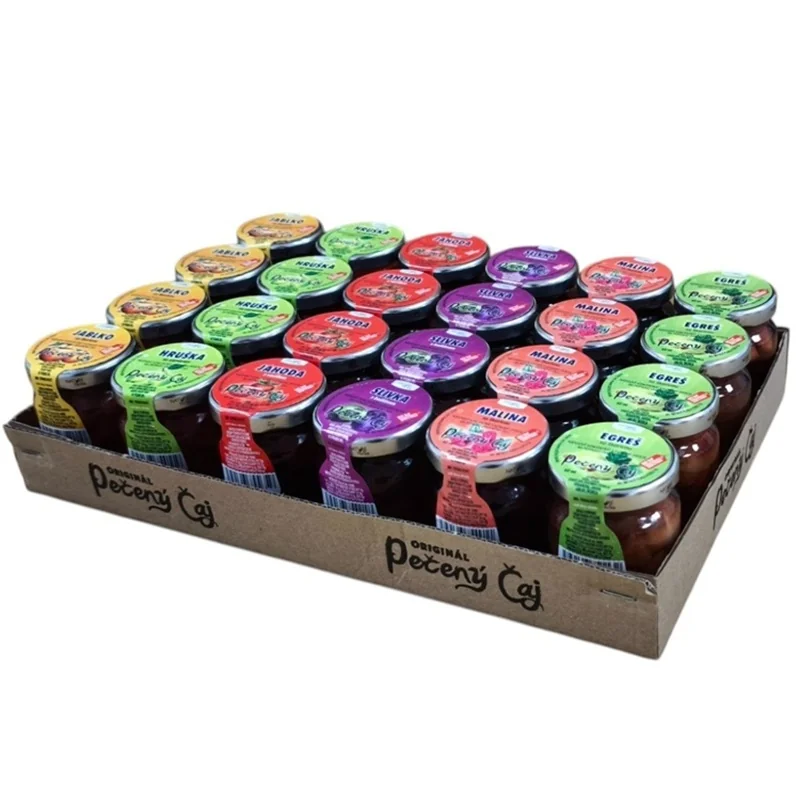 Pečený čaj 60ml BABIČKINA ZÁHRADA 24ks 6 príchutí pečeného čaju x 4ks (24x60ml)