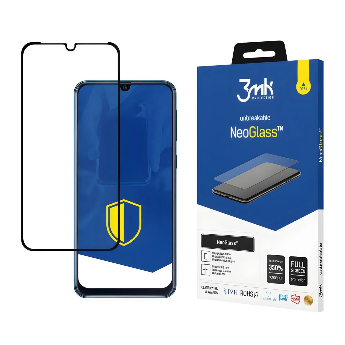 Ochranné sklo pre Samsung Galaxy M21 Čierna, 1 kus