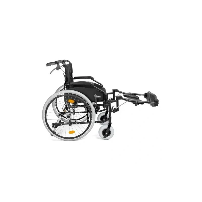 Vozík invalidný hliníkový FS908LJQ - Šírka sedačky 51cm Farba: čierna