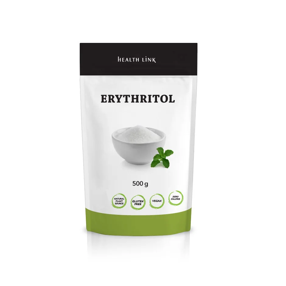 Health link Erythritol 1×500 g, prírodné dochucovadlo