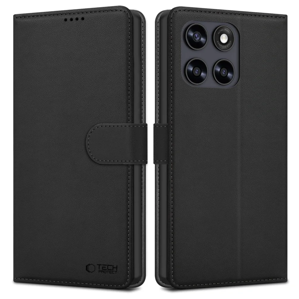 Tech-Protect Wallet knižkové puzdro na Motorola Moto G67 / G77, čierne