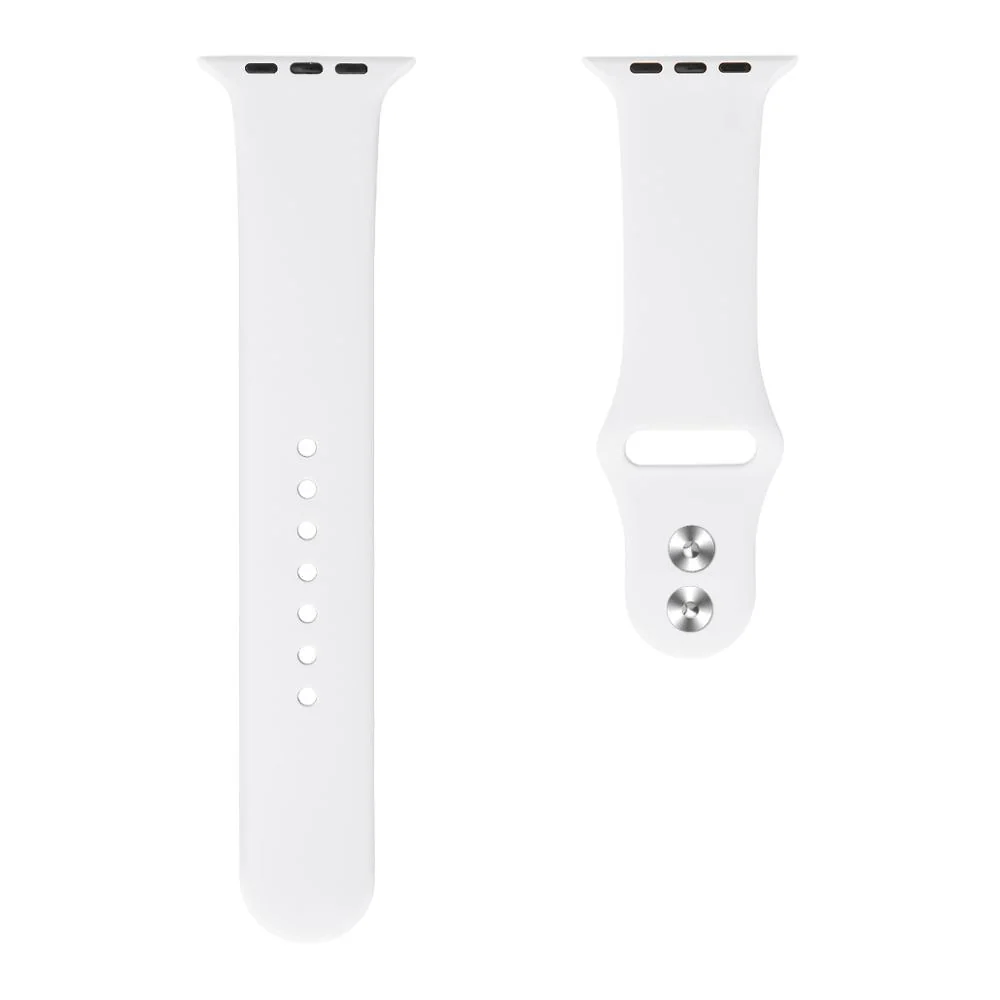 BStrap Soft Silicone remienok na Apple Watch 42/44/45mm White