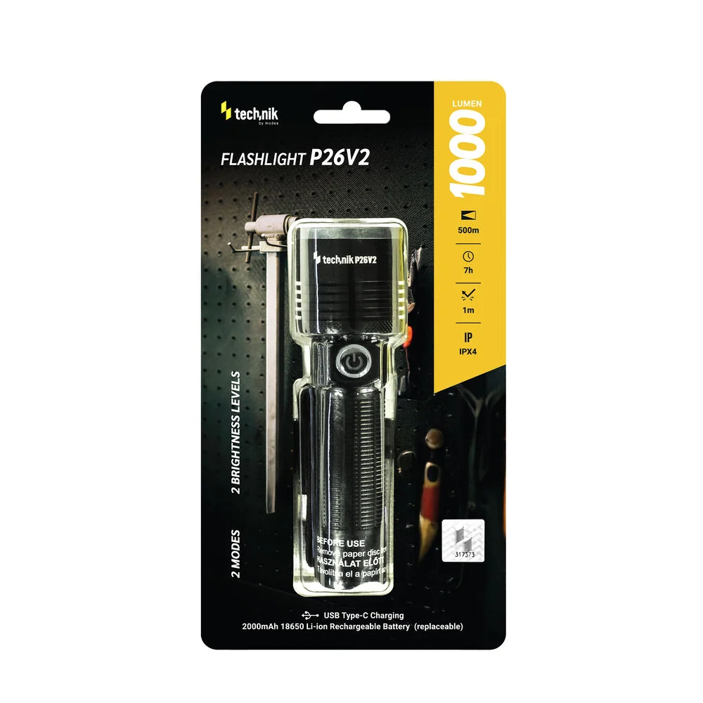 Technik Flashlight P26V2 baterka 1000 lumenov