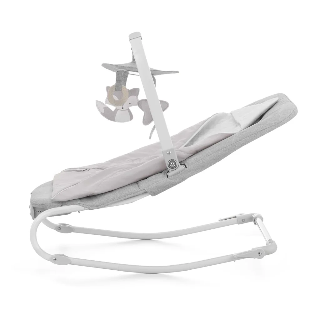 Kinderkraft FELIO 2 vibrujúce húpatko s melódiami Stone Grey 0m+, do 9 kg