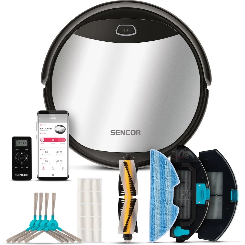 SENCOR SRV 4250SL-EUE3 ROBOTICKY VYSAVAC 1×1 ks, robotický vysávač