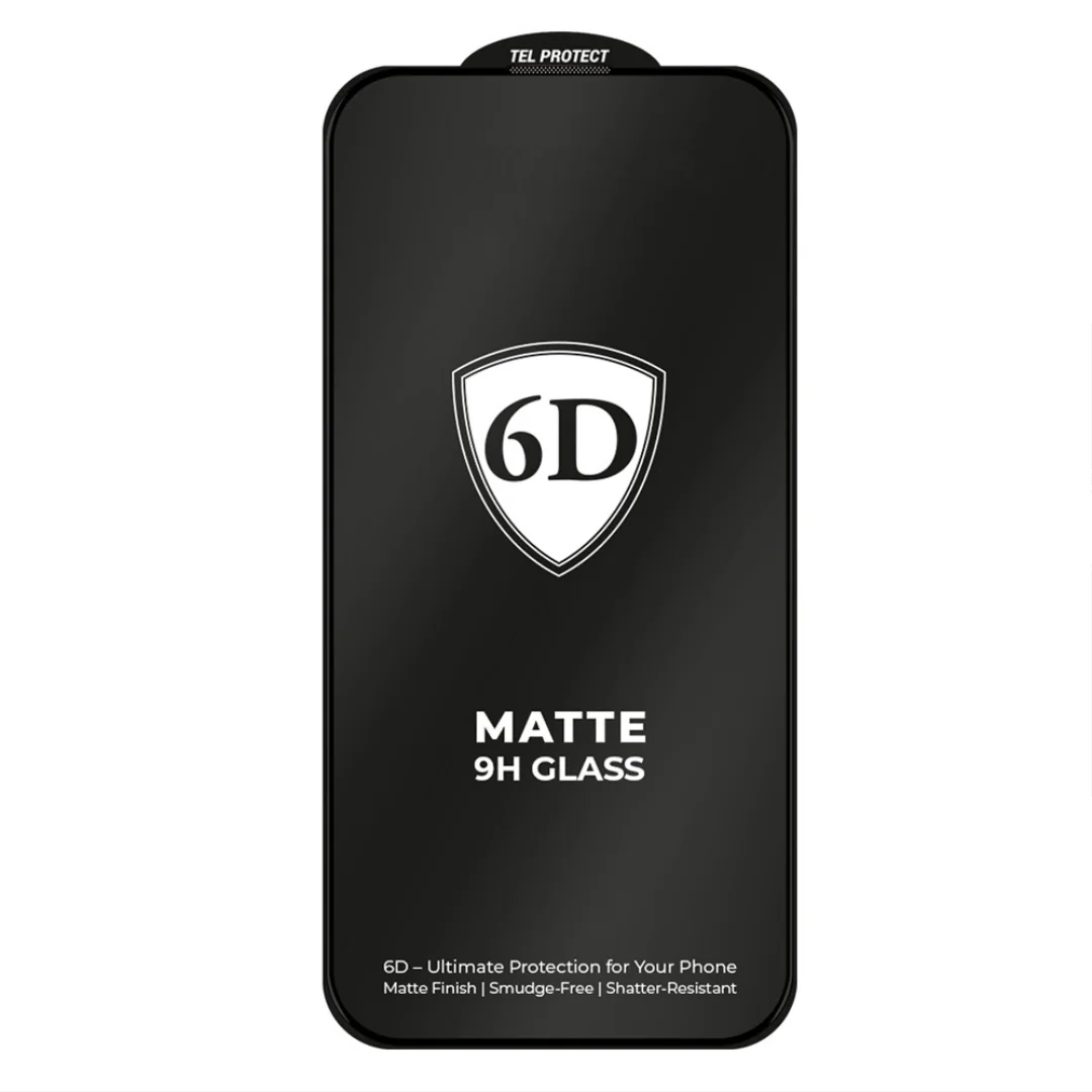MG Full Glue matné ochranné sklo na iPhone 12 / 12 Pro, čierne