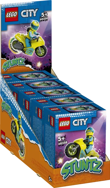 LEGO® City 60358 Kaskadérská kybermotorka 1×1 ks, lego stavebnica