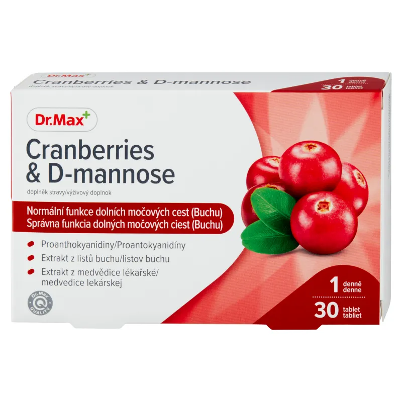 Dr. Max Cranberries & D-mannose 1×30 tabliet