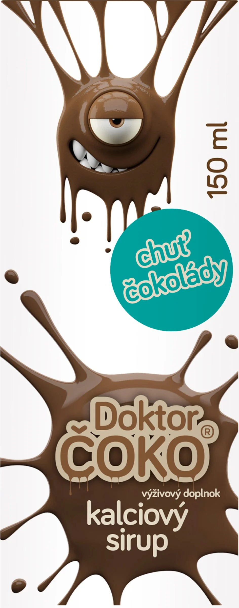 Doktor ČOKO kalciový sirup 1×150 ml, výživoý doplnok