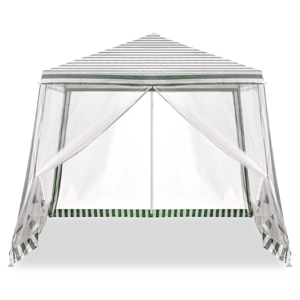Záhradný párty stan s moskytiérou 3 × 3 m, biely