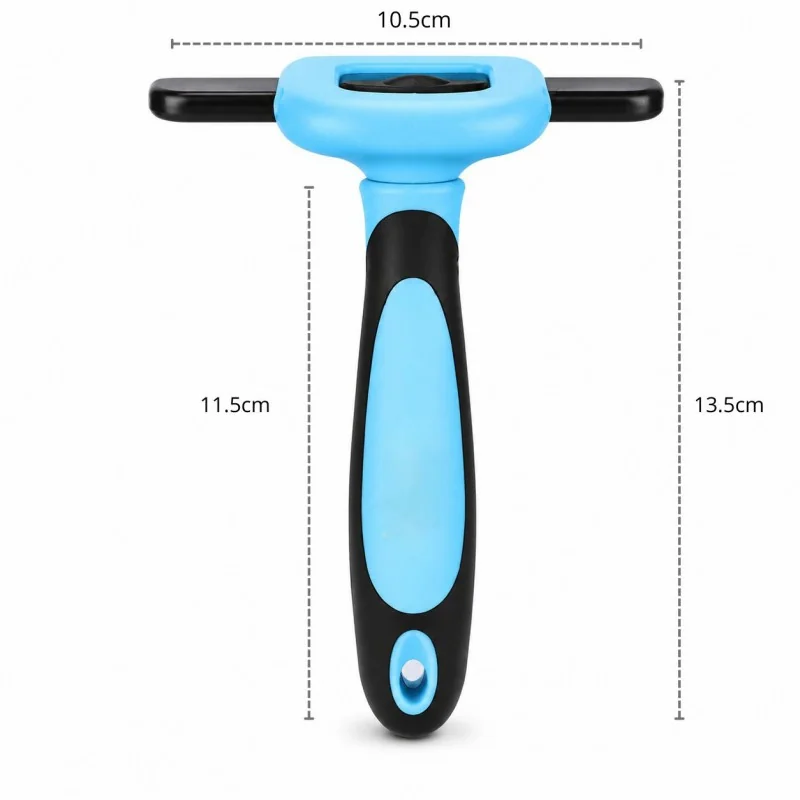 Livefy hrebeň na vyčesávanie srsti Trimmer, modrý