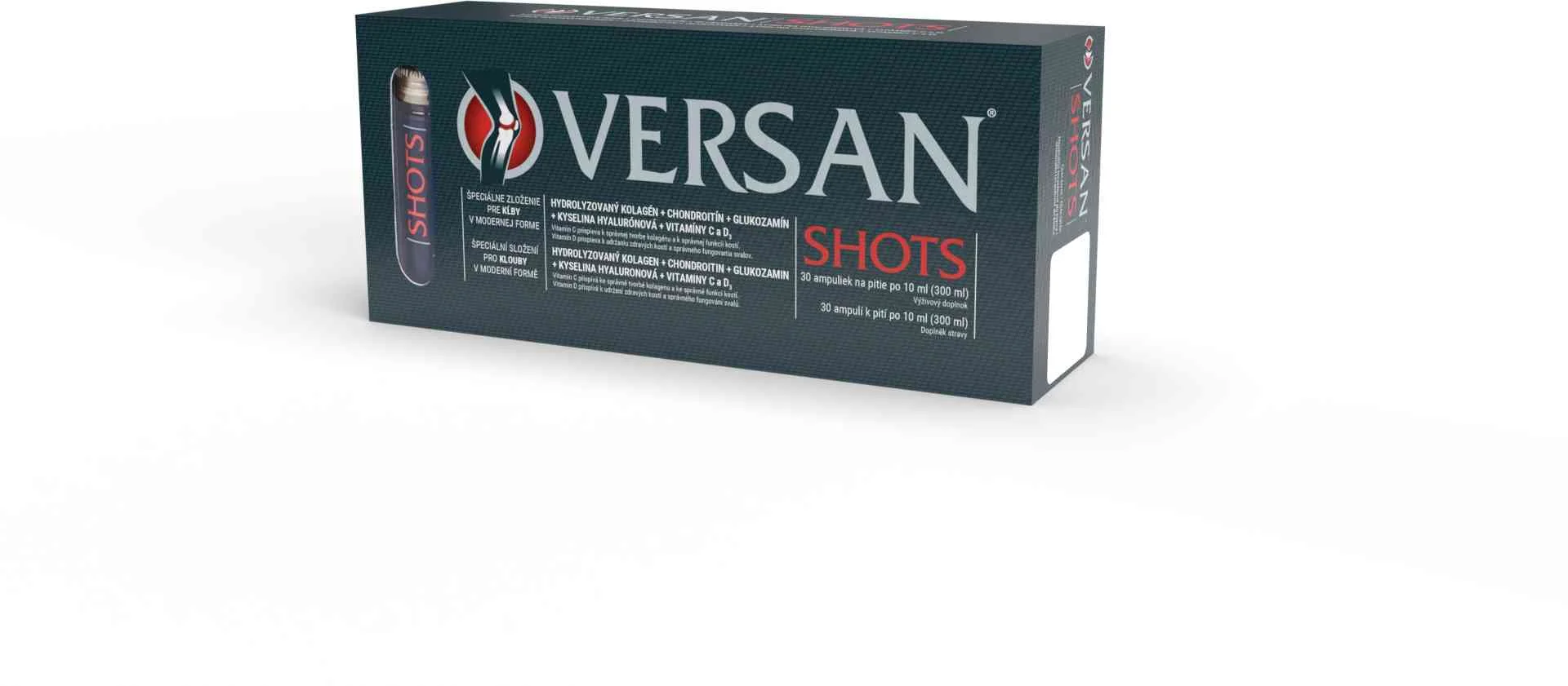 VERSAN SHOTS 30x10 ml 30×10 ml, výživový doplnok na pohybový aparát