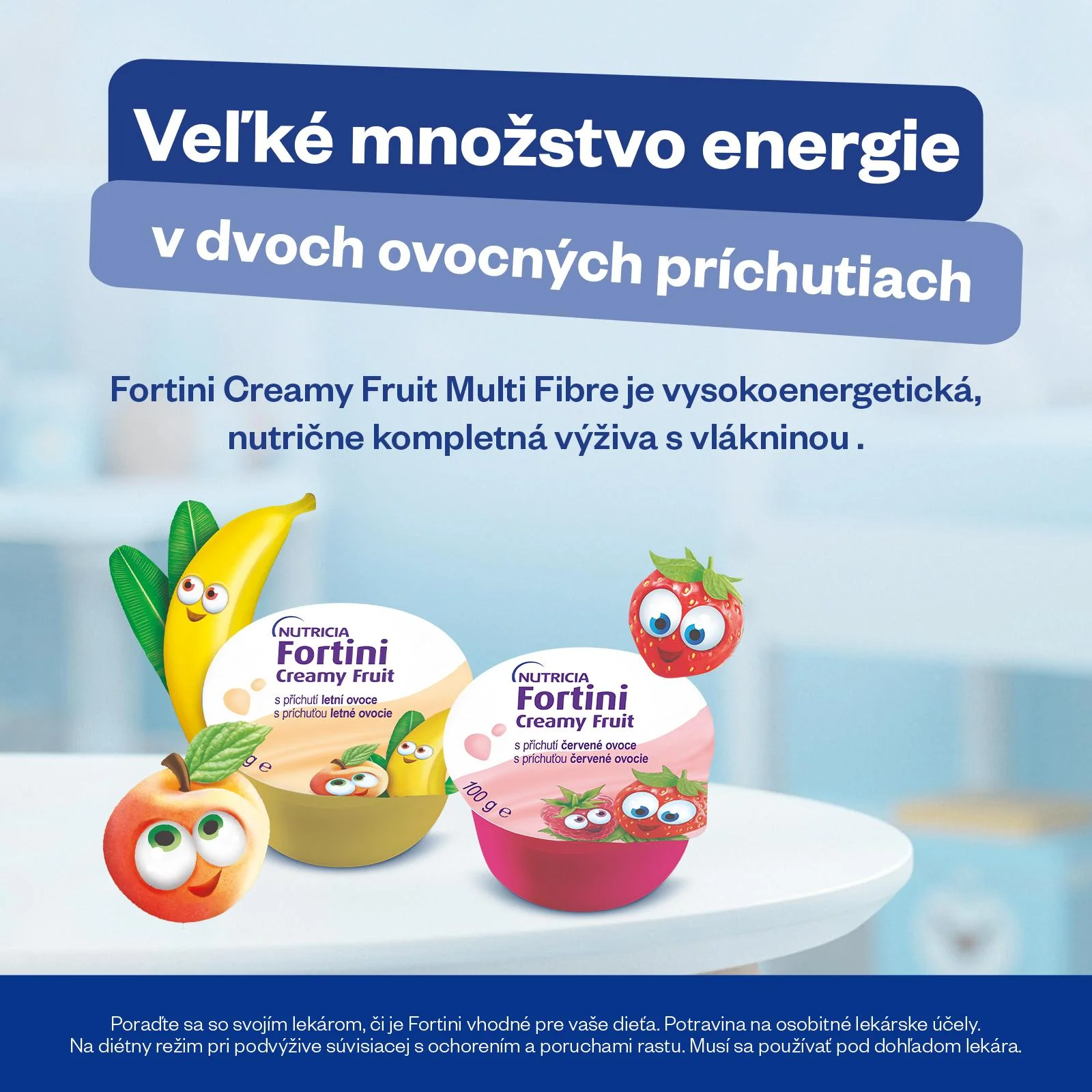 Fortini Creamy Fruit Multi Fibre letné ovocie 400 g