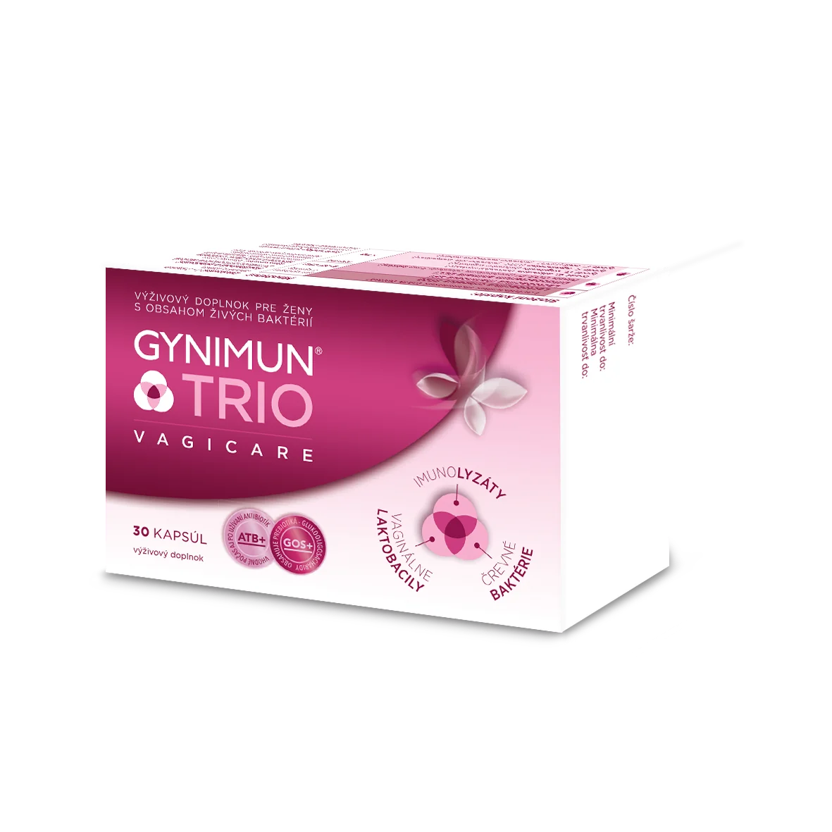 GYNIMUN TRIO VAGICARE 1×30 cps, perorálne probiotikum
