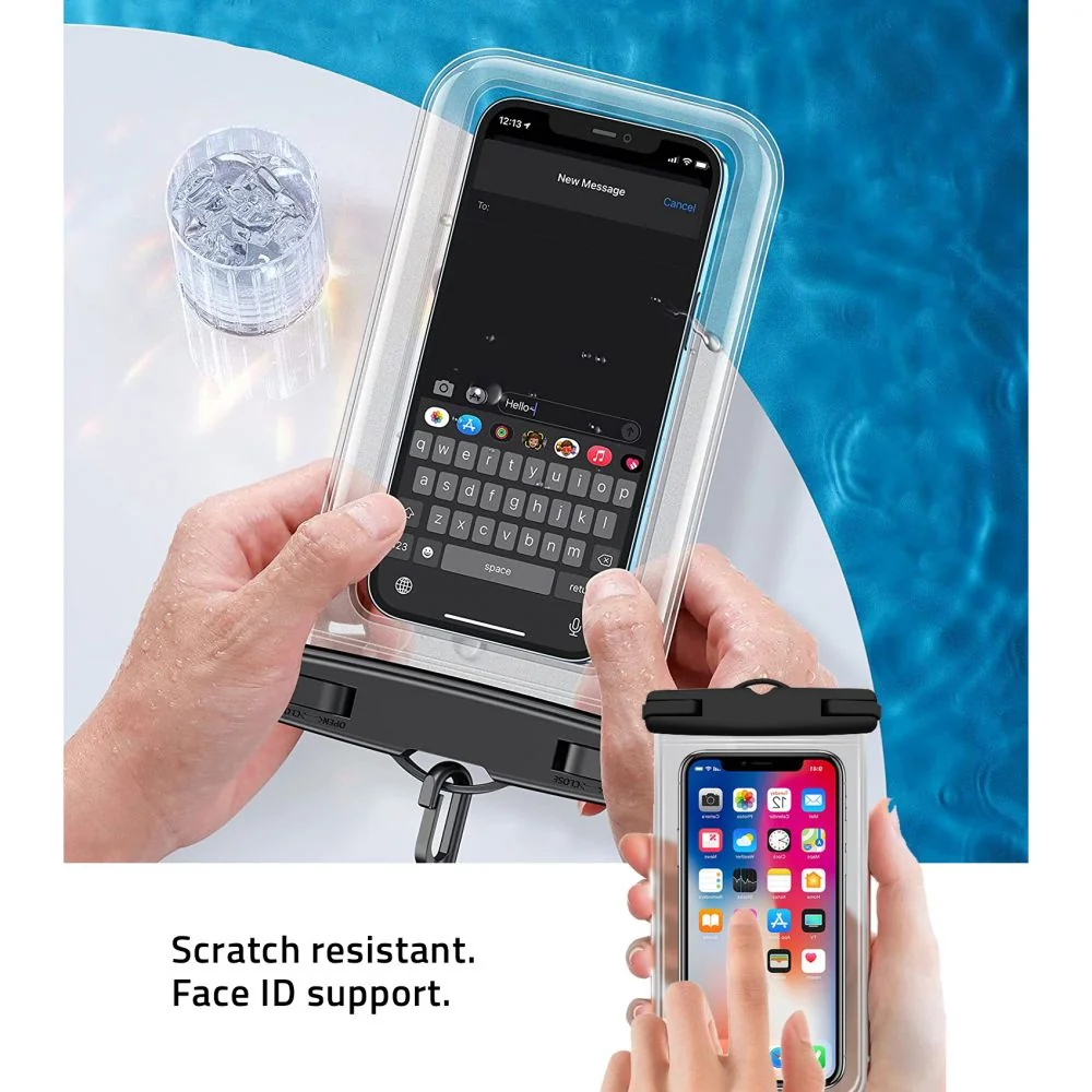 Tech-Protect Waterproof vodotesné puzdro na mobil 6.9'' čierne