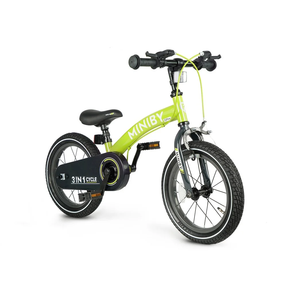 Bicykel Miniby 3v1 Green, vek 2 - 8 rokov