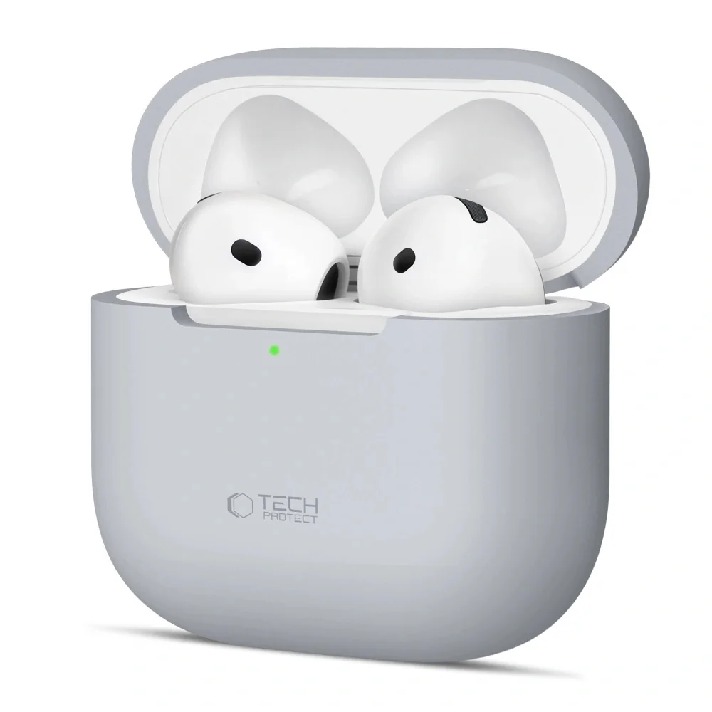 Tech-Protect Silicone puzdro na Apple AirPods 4, sivé