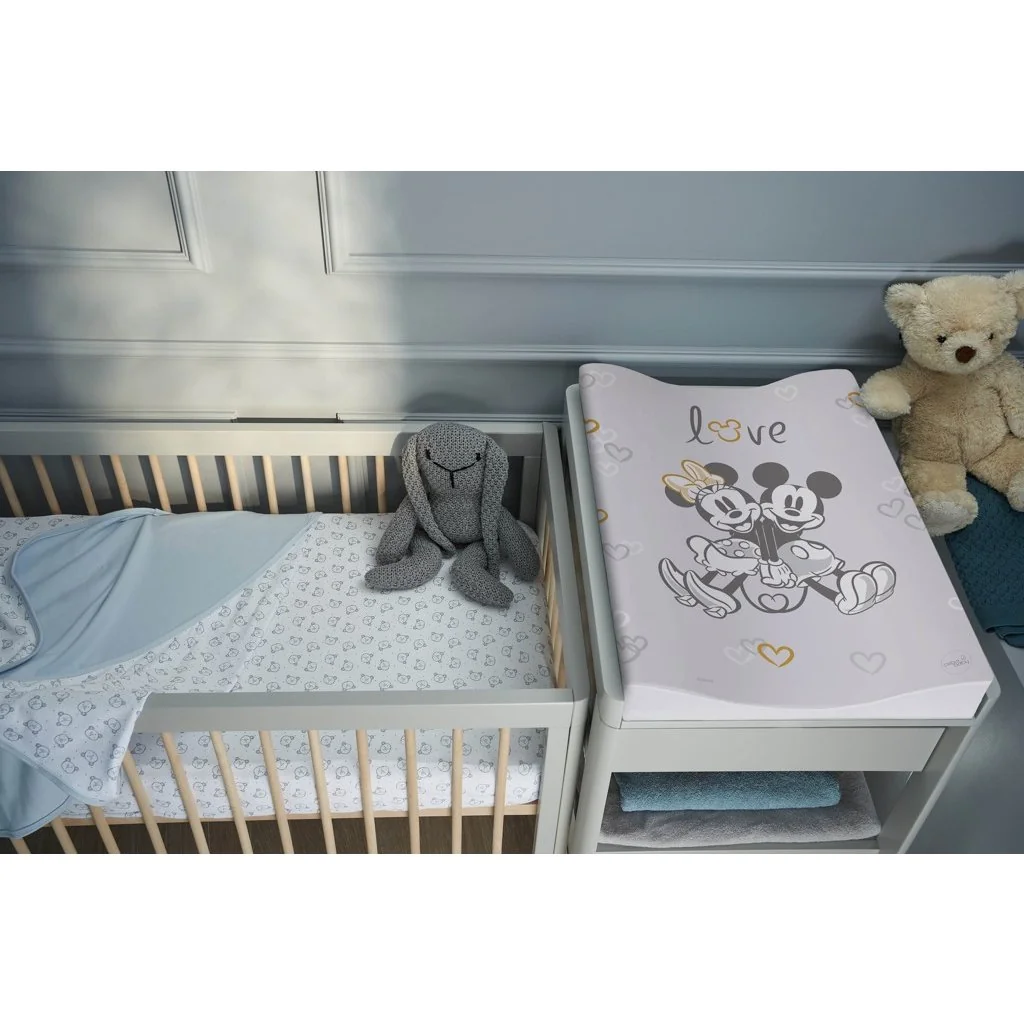 Podložka prebaľovacia mäkká COSY (50x70) Disney Minnie&Mickey Grey