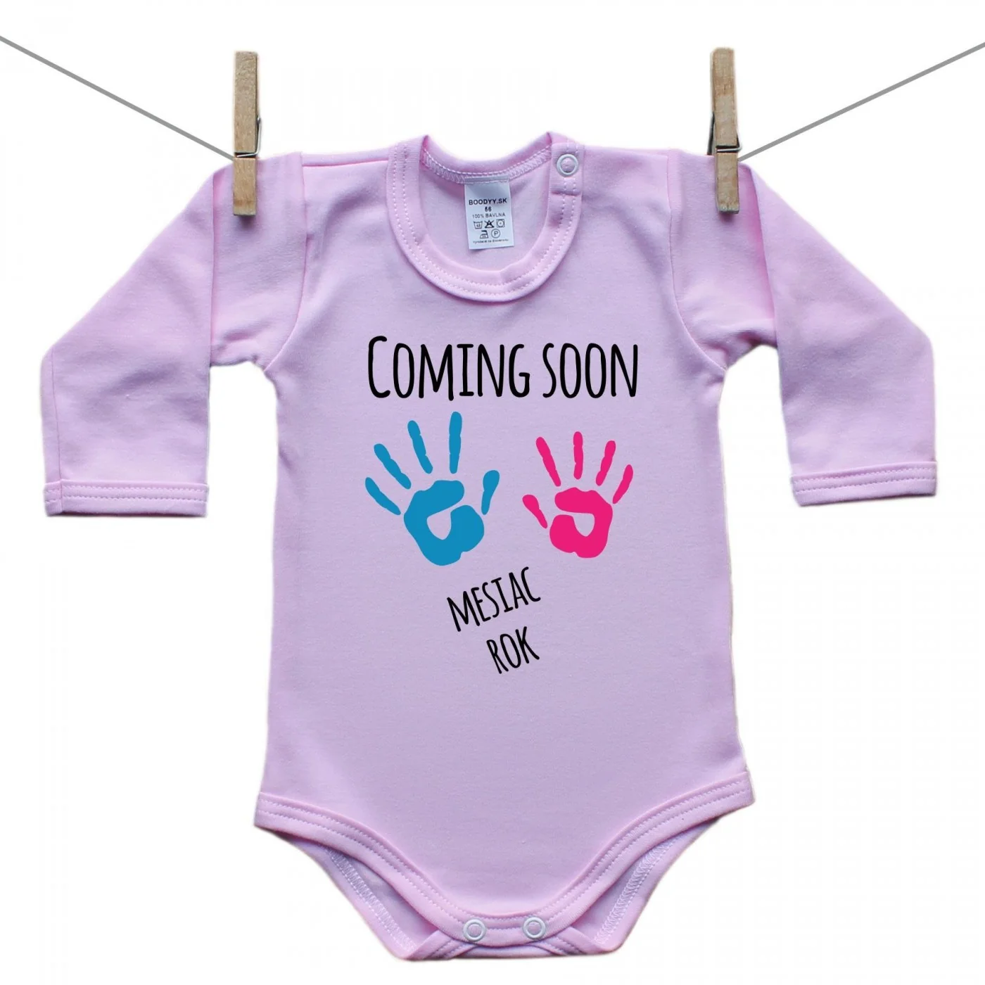 Boodyy Ružové Body s dlhým rukávom Coming soon Veľkosť: 98