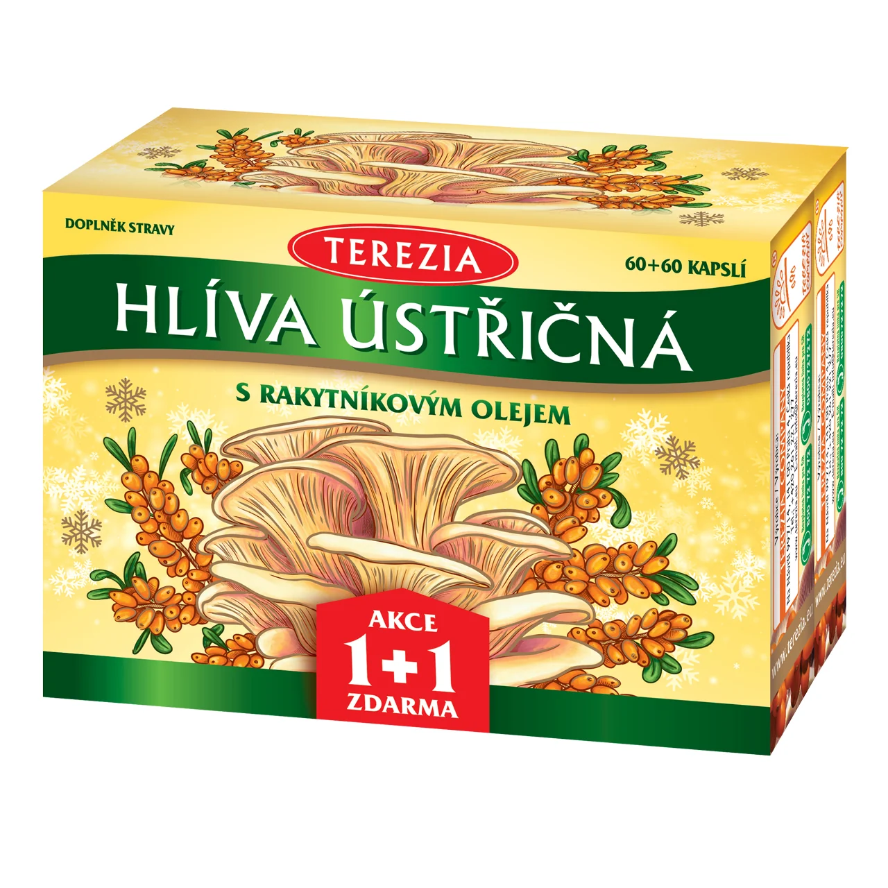 TEREZIA Hliva ustricovitá s rakytníkovým olejom - Limitovaná edícia 2025 120 cps