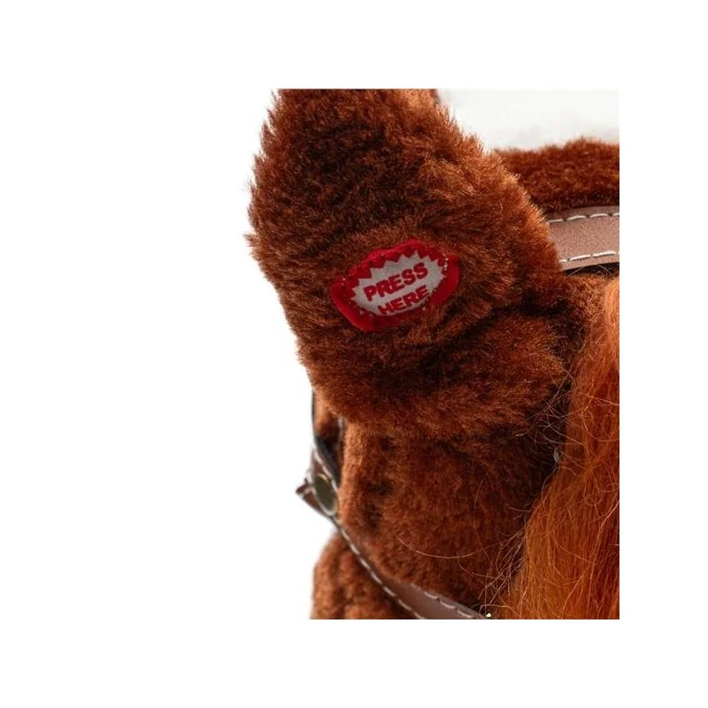 Hobby Horse so zvukom a kolieskami Bruno Baby Mix Brown , 20C56548