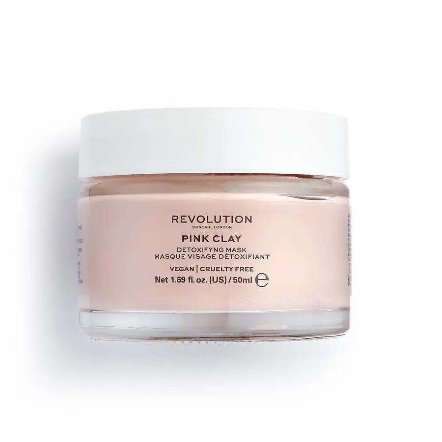 Revolution Skincare Pink Clay Detoxifying maska na tvár 1×1 ks