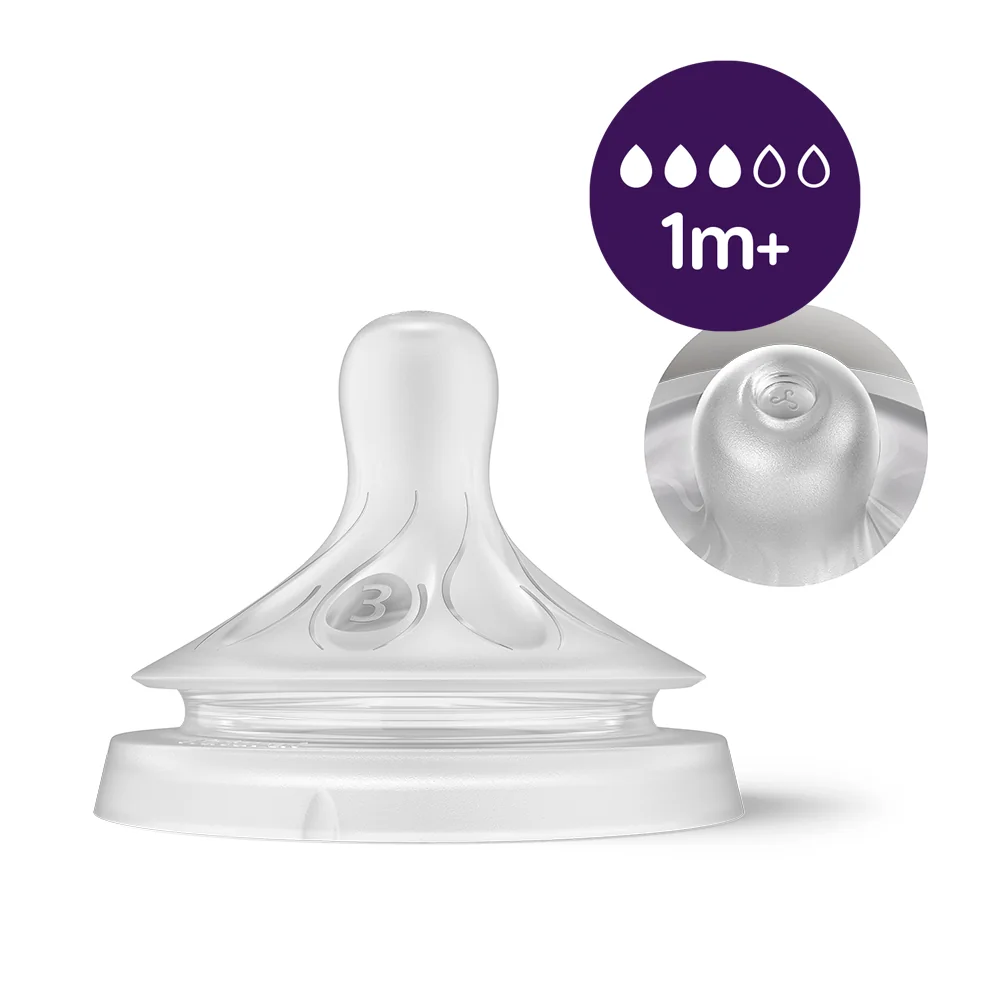 Philips AVENT Fľaša Natural Response 260 ml, 1m+darček PETITE&MARS Miska 6m+ 1 ks