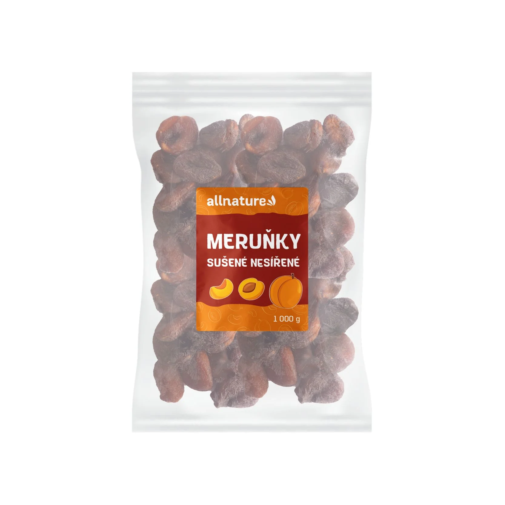 Allnature Marhule Sušené Nesírene 1000g 1×1000 g, sušené marhule