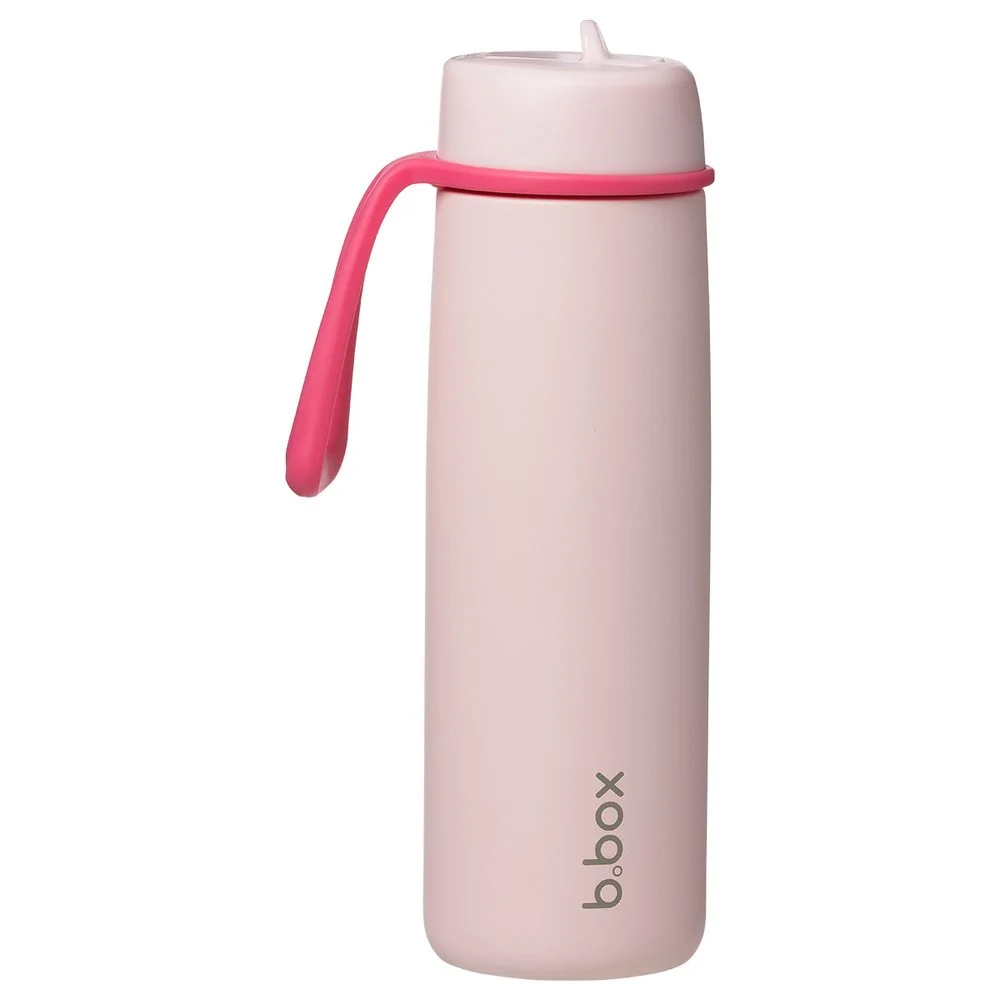 Nerezová termofľaša so slamkou 690 ml pink paradise