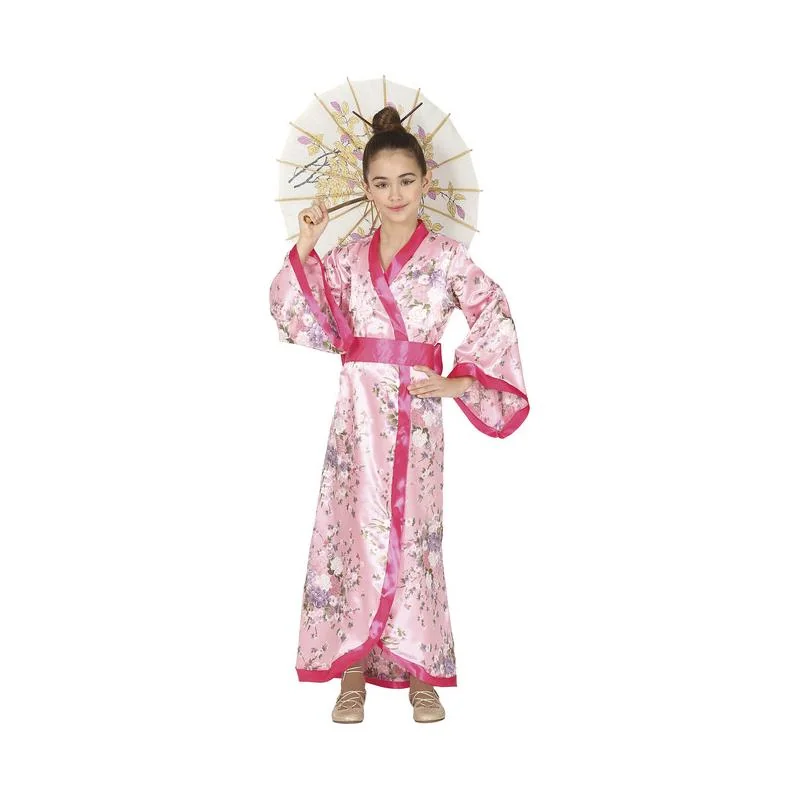 Kostým japonské kimono ružové 10-12 rokov
