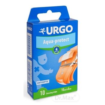 URGO Aqua-protect 1×10 ks, umývateľná náplasť, 10×6 cm