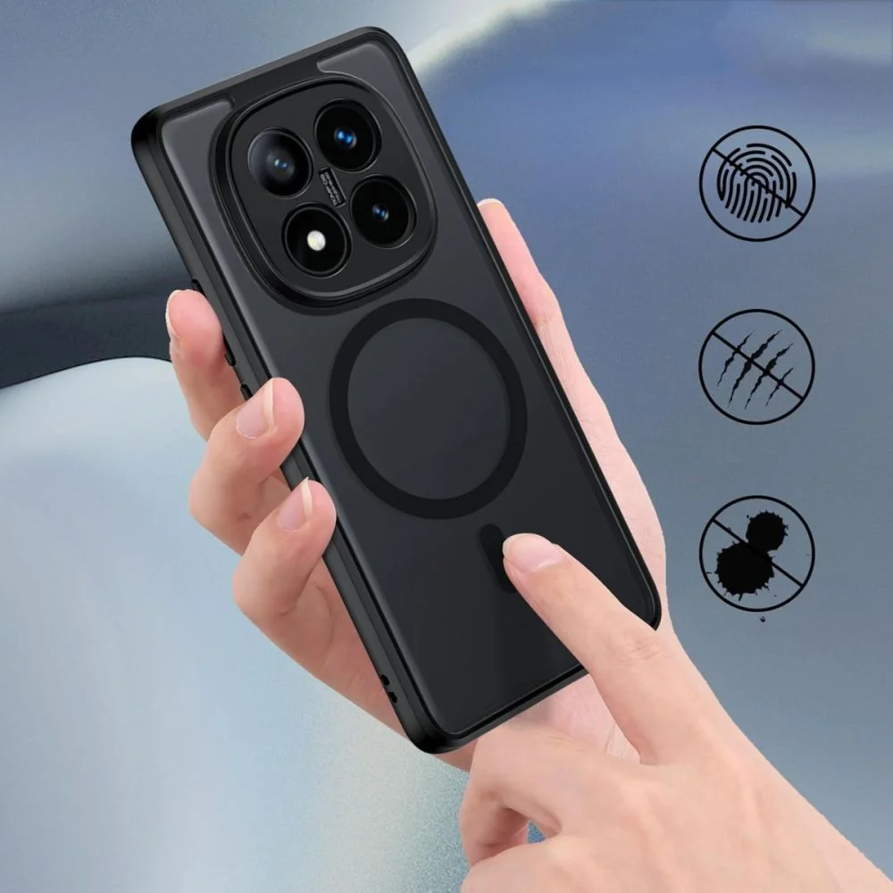 Tech-Protect Magmat MagSafe kryt na Xiaomi Redmi Note 14 Pro Plus 5G, čierny čierny
