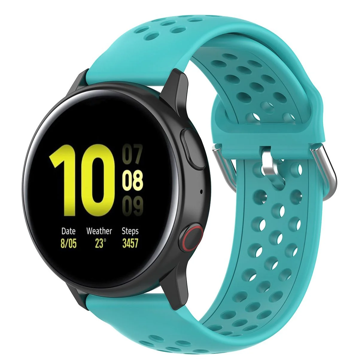 BStrap Silicone Dots remienok na Xiaomi Haylou Solar LS05 teal
