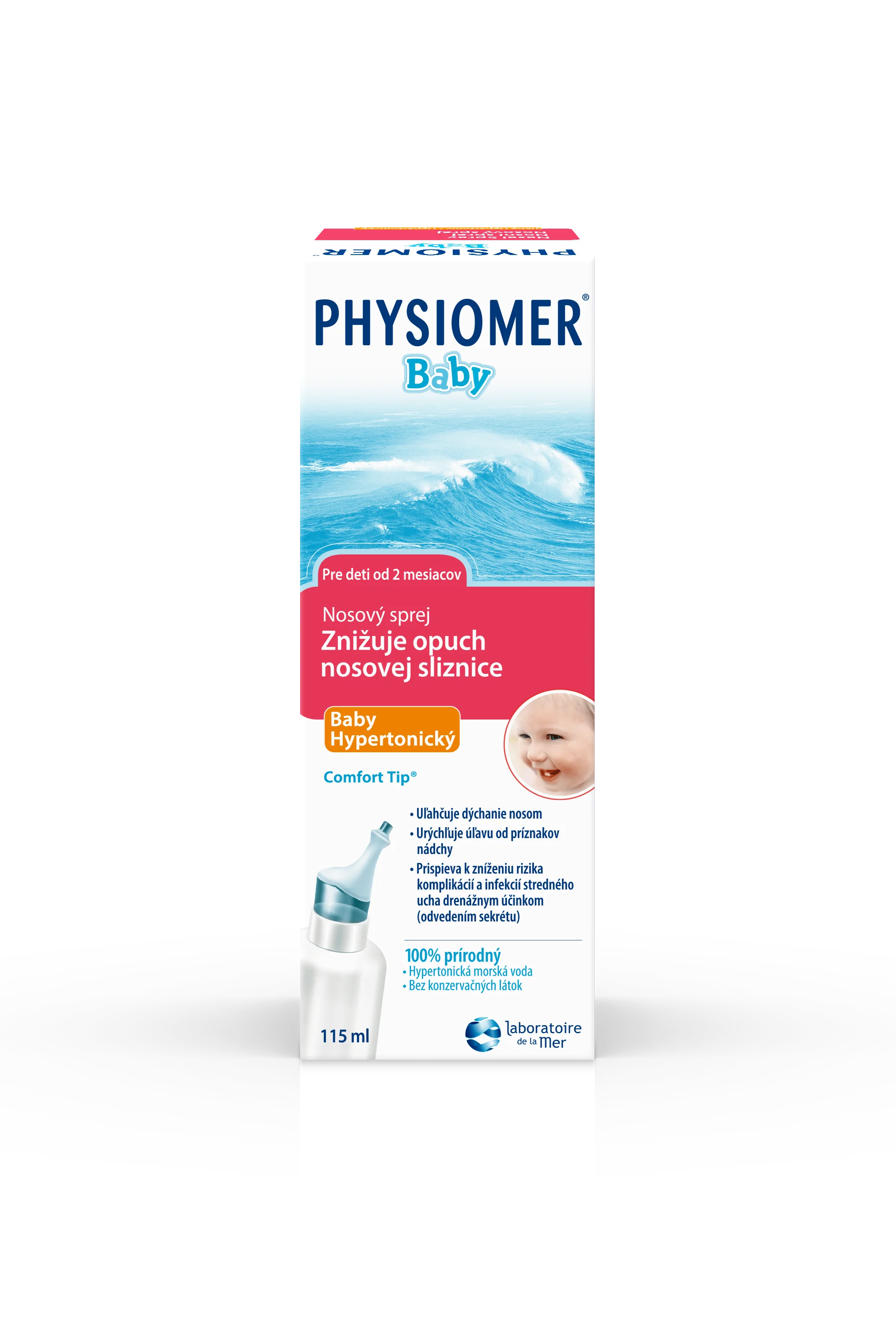PHYSIOMER Baby hypertonický 1×115 ml, nosný sprej