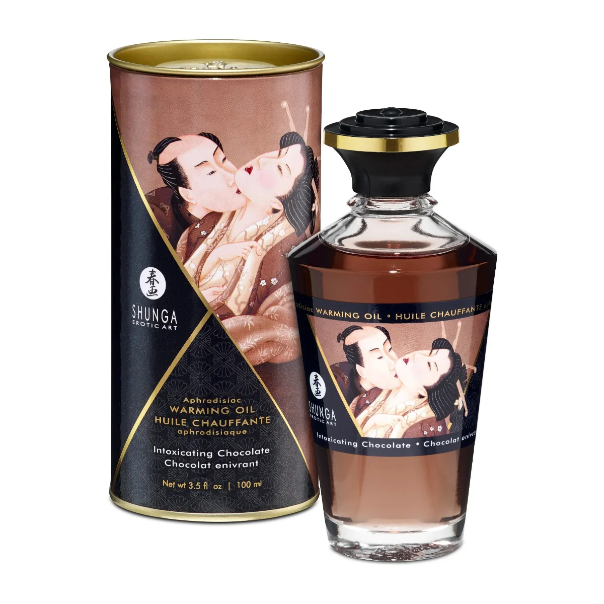 Aphrodisiac Warming Oil – ohrievací masážny olej, čokoláda