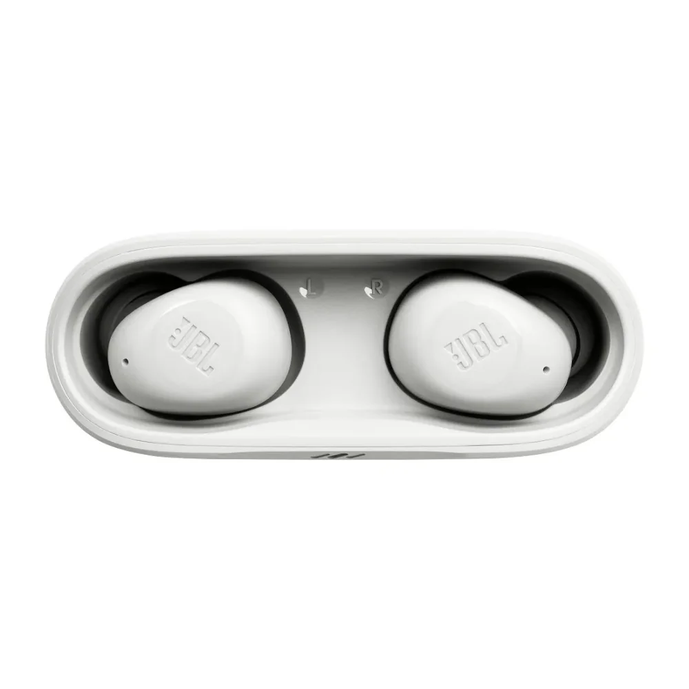 Slúchadlá BLUETOOTH do uši JBL WAVE BUDS WHITE (TWS)