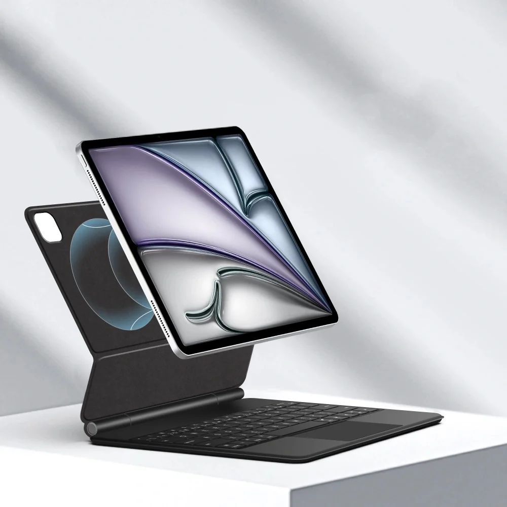 Tech-Protect Smartcase Magnetic puzdro s klávesnicou na iPad Pro 12.9'' 4-6gen 2020-2022 / Air 13'' 1-2gen 2024-2025, čierne ' 4-6gen 2020-2022 / Air 13'' 1-2gen 2024-2025, čierne