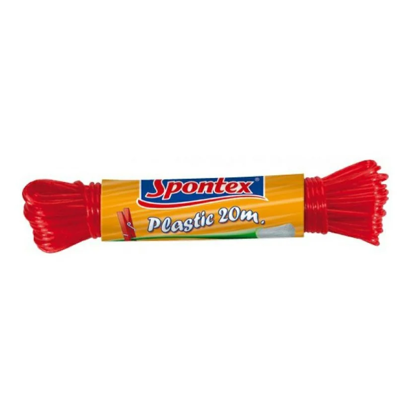 Spontex Šňůra na prádlo plastová 20 m 1×1 ks, šnúra na prádlo