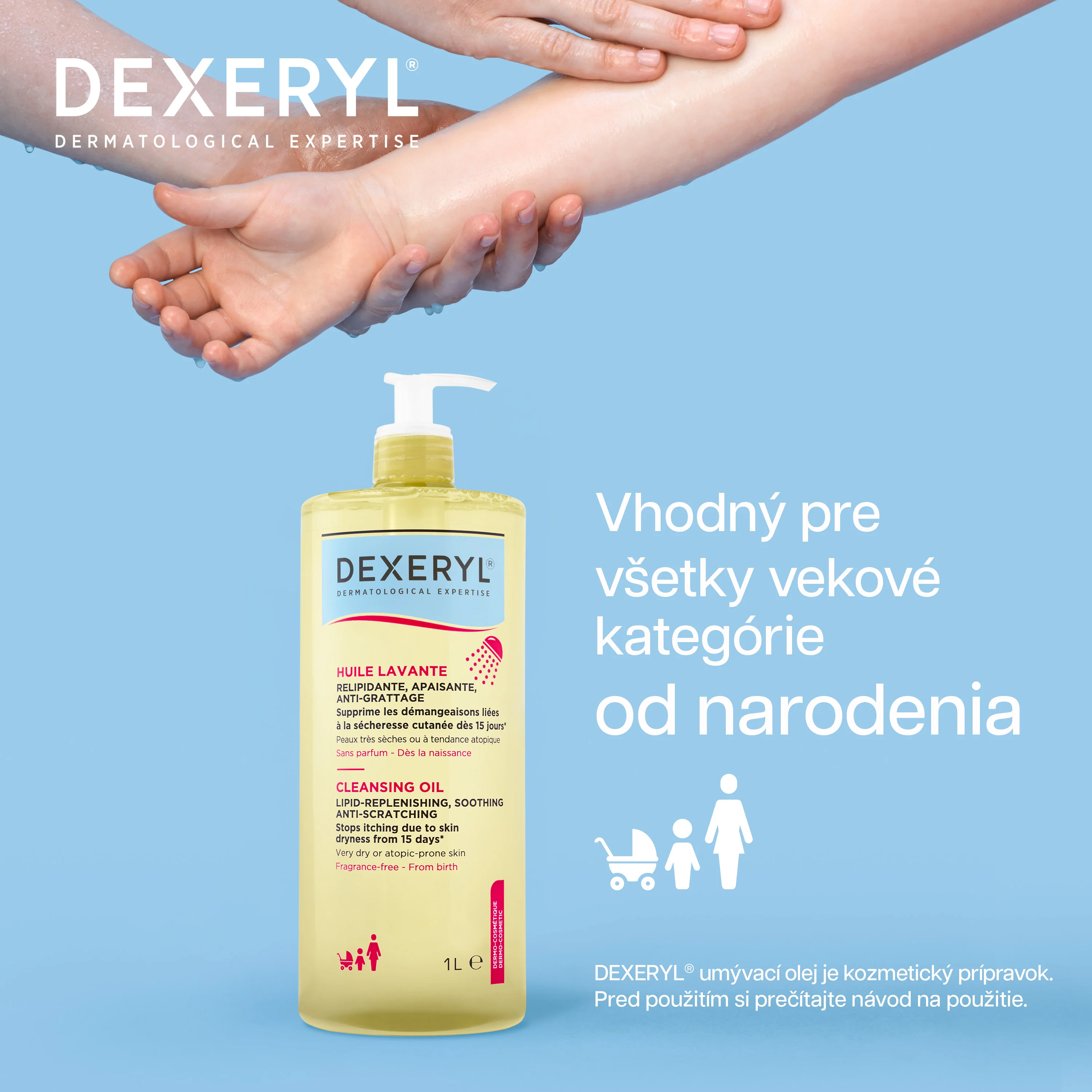 DEXERYL UMÝVACÍ OLEJ 1000 ml