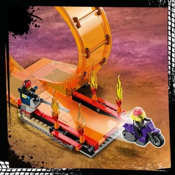 LEGO® City 60339 Dvojitý kaskadérsky okruh 1×1 ks, lego stavebnica