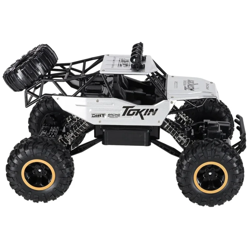 RC auto Rock Crawler 1:12, kovové prvky, 4×4 – strieborné