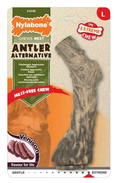 Nylabone Healthy Edibles Extreme Chew Antler Venison Flavour L 1×1 ks, hračka pre psy